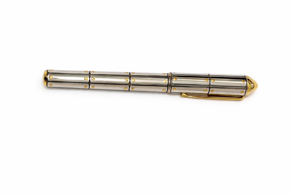 CARTIER Exceptional Santos Dumont Limited Edition 1904 Silver Fountain Pen