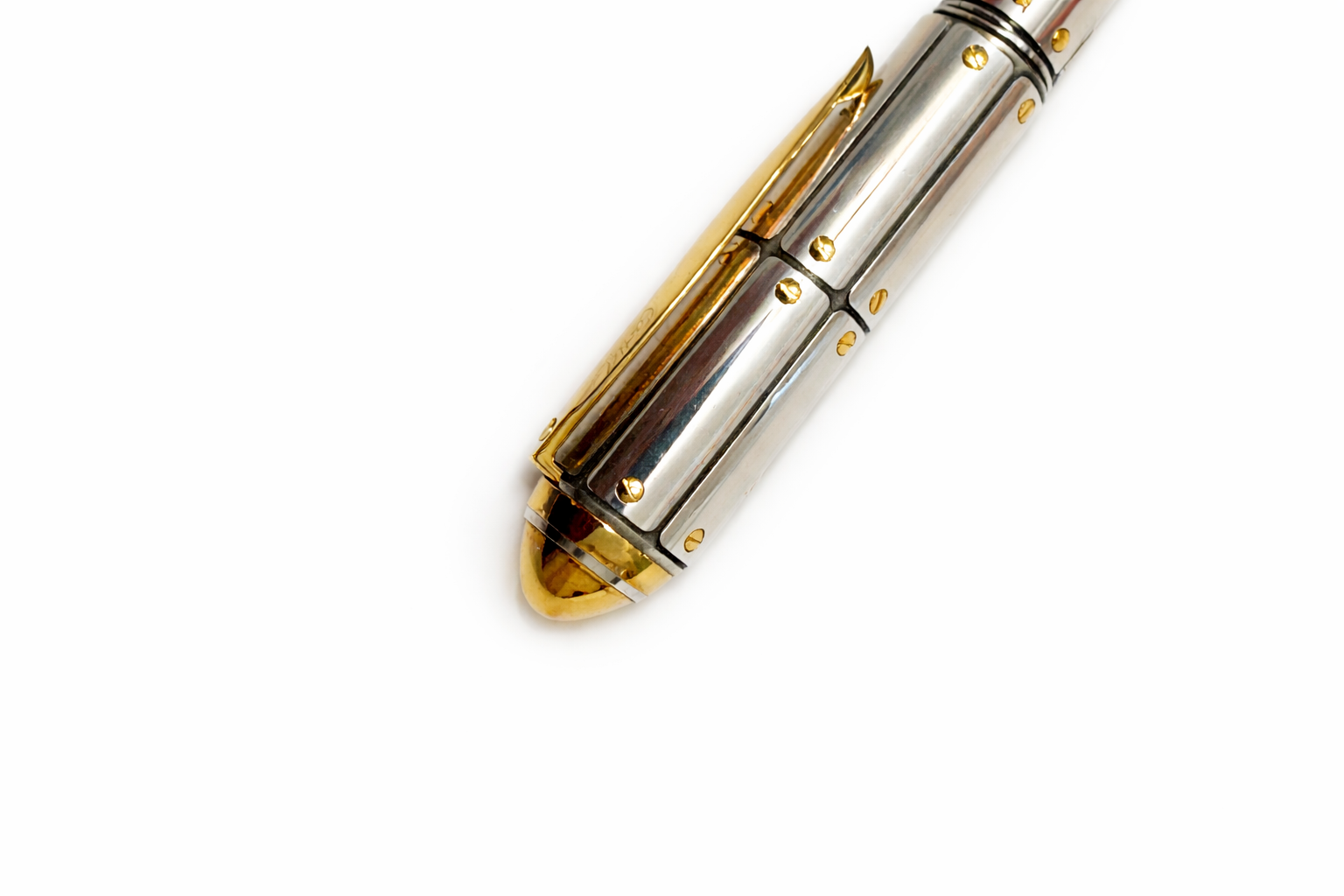 CARTIER Exceptional Santos Dumont Limited Edition 1904 Silver Fountain Pen