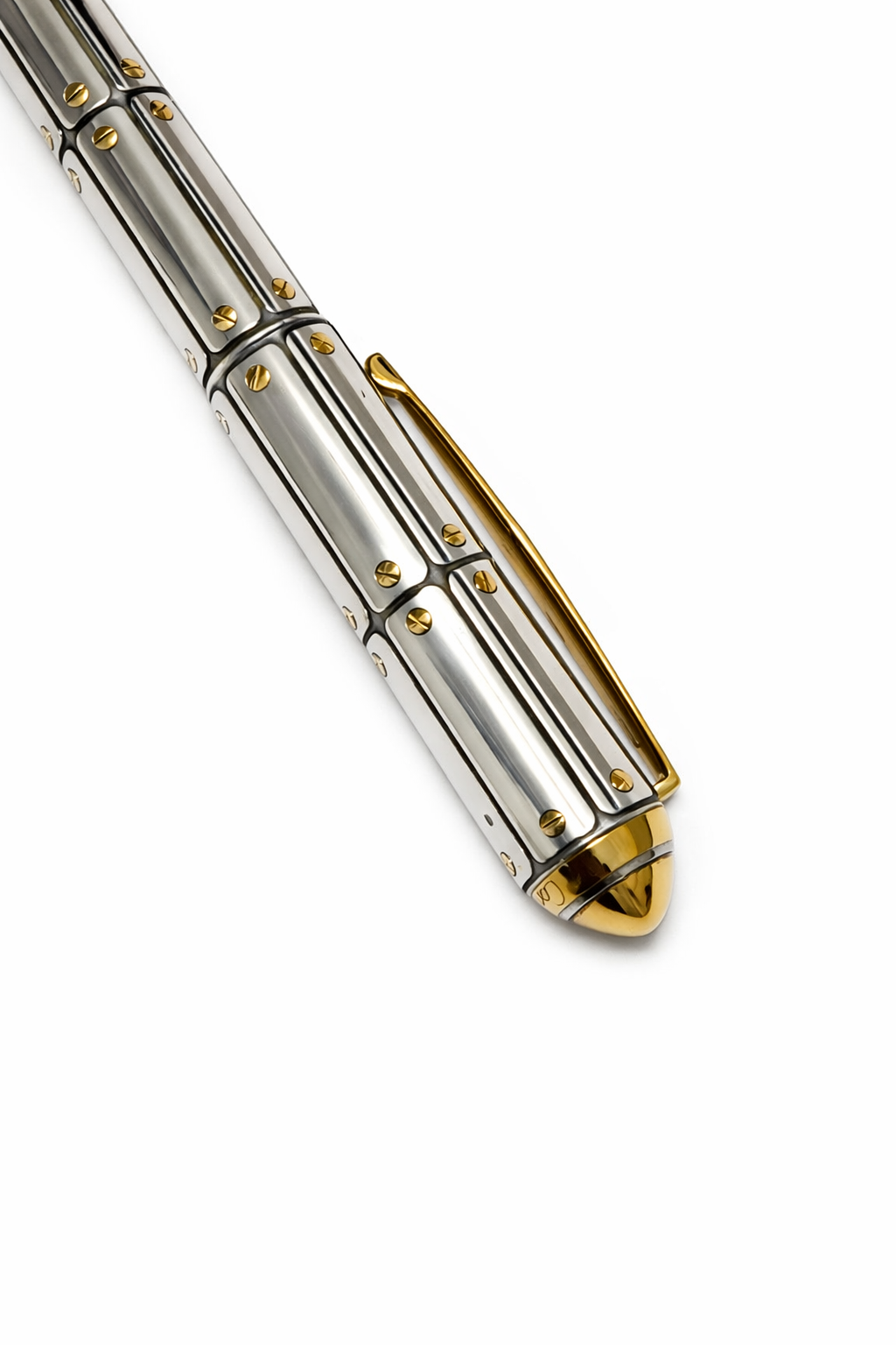 CARTIER Exceptional Santos Dumont Limited Edition 1904 Silver Fountain Pen