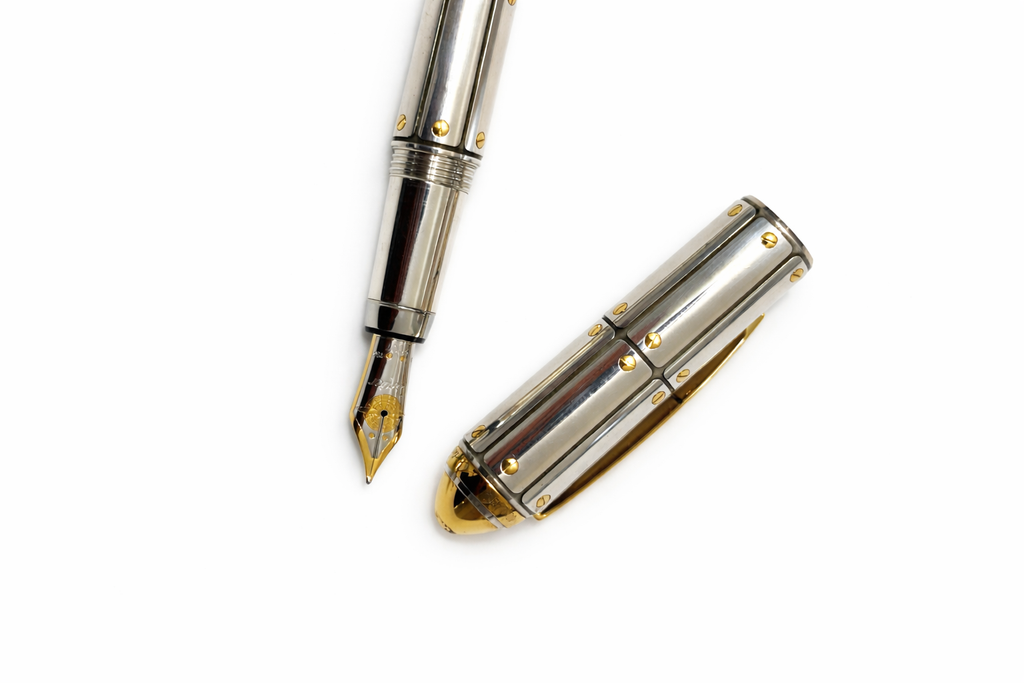 CARTIER Exceptional Santos Dumont Limited Edition 1904 Silver Fountain Pen